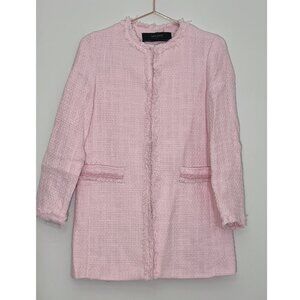 Zara Pink Tweed Blazer